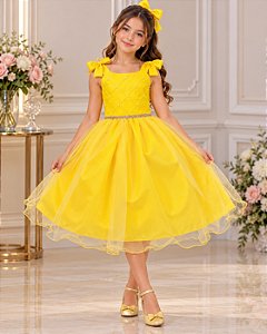 Vestido Marie Mariely Amarelo