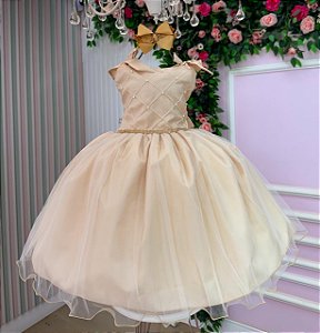 Vestido Marie Mariely Dourado