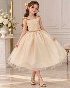 Vestido Marie Mariely Dourado