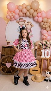 Vestido Junino Banana Club Encanto da Vaquinha - Boiadeira