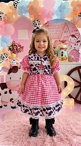 Vestido Junino Banana Club Encanto da Vaquinha - Boiadeira