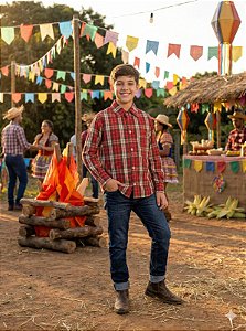 Camisa Xadrez Junina Juarez