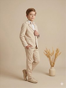 Conjunto Social Miss Cherry Jorge Terno Palha