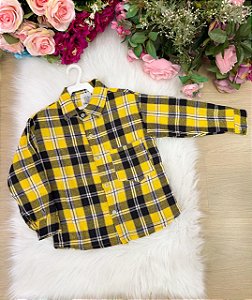 Camisa Flanelada Xadrez Junina Rian Amarelo