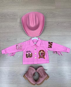 Jaqueta Blogueirinha Boiadeira Rosa
