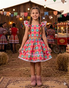 Conjunto Mini Miss Junino Sertão Magico