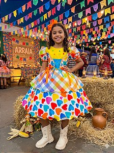 Vestido Marie Junino Luxo Quermesse Doce do Arraia