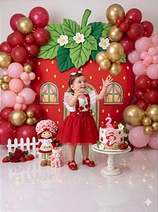 Romper/Vestido Princesa Belli Moranguinho