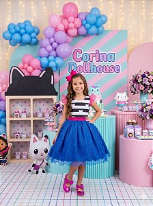 Vestido Mini Miss Temático A Casa Magica da Gabby
