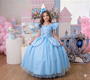 Fantasia/ Vestido Mini Miss Longo Cinderela