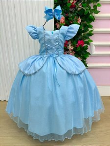 Fantasia/ Vestido Mini Miss Longo Cinderela