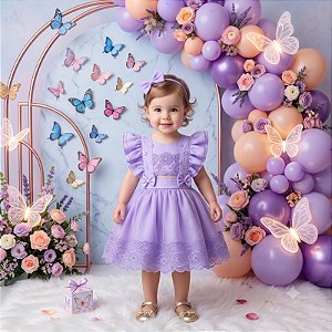 Romper/Vestido Princesa Belli Elisa Lilas