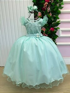 Vestido Mini Miss Longo Suzy Verde Menta