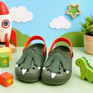 Babuche StarPink Dinossauro Verde