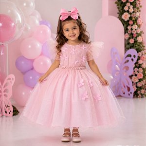 Vestido Menina Bonita Maju Rosa