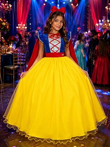 Fantasia/ Vestido Mini Miss Longo Princesa Maça