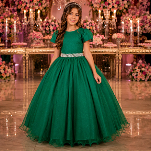 Vestido Marie Longo Heloisa Verde Bandeira