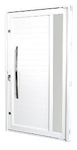 PORTA PIVOTANTE BRANCA COM VIDRO LATERAL COD. 5016