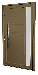 PORTA PIVOTANTE BRONZE COM VIDRO LATERAL COD. 5028