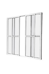 PORTA SACADA BRANCA E 4 FOLHAS COM 2 FOLHAS MÓVEIS COD. 1072