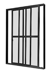 PORTA SACADA PRETA COM 3 FOLHAS MÓVEIS COD. 1028