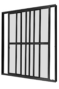 PORTA SACADA PRETA COM 4 FOLHAS MÓVEIS COD. 1052