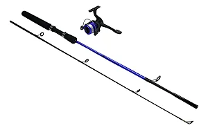 Combo Sabre Vara 1,5m com Molinete Azul e Preto