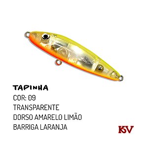 Isca Artificial KV Tapinha 6,5 cm 6 gr Cor 09