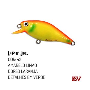 Isca Artificial KV Lips Jr 5,8 cm 5,5 gr Cor 42