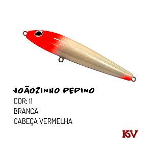 Isca Artificial KV Joãozinho Pepino 9 cm 10 gr Cor 11