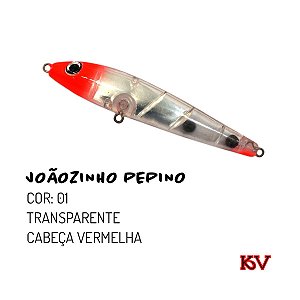Isca Artificial KV Joãozinho Pepino 9 cm 10 gr Cor 01