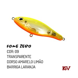 Isca Artificial KV Fome Zero 7,5 cm 10 gr Cor 09