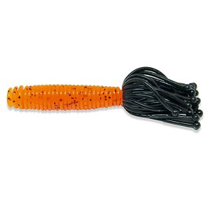 Isca Artificial Tuft 10 cm Pac 5 Un Cor Orange Black Flake + Black