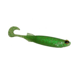 Isca Artificial Monster 3X E-Shad 9 cm Pacote com 5 Unidades Cor Eletric Lemon