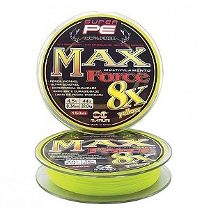 Linha Multifilamento Maruri Max Force 8X 150m Cor Amarelo