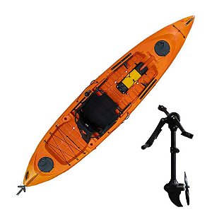 Caiaque Caiman 125 Pro PDL com Pedal Cor Laranja