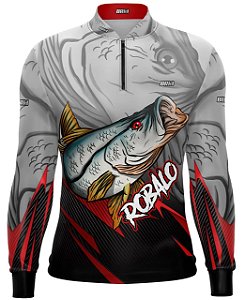 Camisa de Pesca Brk Robalo Cinza com Proteção UV 50+