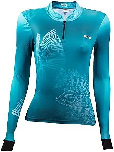 Camisa de Pesca Brk Feminina Tucunare Underwater com FPU 50+