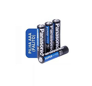 Bateria Pilha Palito AAA com 4 Unidades Panasonic