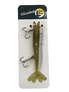 Isca Artificial Besdudu Camarão 8,5 cm 6,7 gr Cor: Caiçara - MP Fishing MP  Mundo da Pescaria