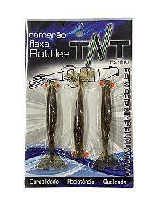 Isca Artificial TNT Camarão Flexa c/ Rattles 8,5 cm Blister com 3 unidades  Cor 07 - MP Fishing MP Mundo da Pescaria