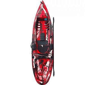 Caiaque Robalo Stander Caiaker Cor Camuflado Vermelho