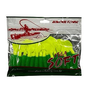 Isca Artificial Albatroz Soft Grub Goró Pc com 15 unidades Cor 116