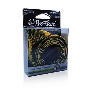 Protetor para Varas de Carretilha Pro-Tsuri Rod Sleeve 1,5 m x 2,5 cm Cor Amarelo e Preto