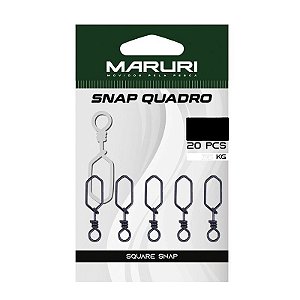 Snap Maruri - Modelo Quadro - Black - Pacote com 20 Unidades