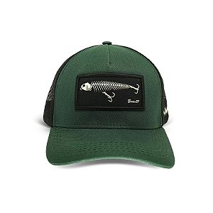 Boné Premium Presa Viva Ref. 22 Verde Preto