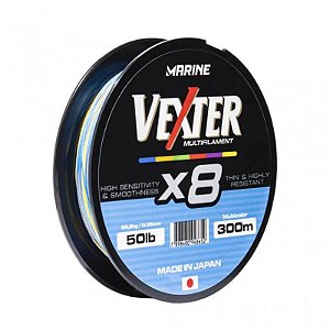 Linha Multifilamento Marine Vexter X8 - 300m Multicolor