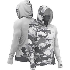 Camiseta Mar Negro Masculina X Protect 360 Sublimada - Silver Rio -