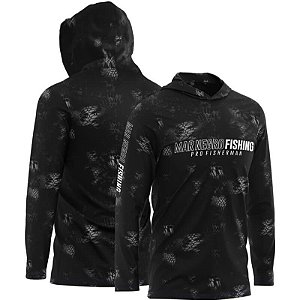 Camiseta Mar Negro Subl X Protection Capuz Masculina - Black -