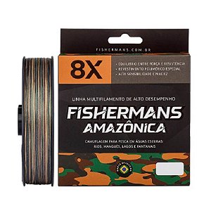 Linha Multifilamento Fishermans  Amazonica 8X - 150 mt - Camuflada